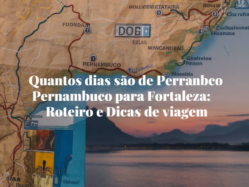 Quantos dias são de pernambuco para fortaleza: roteiro e dicas de viagem